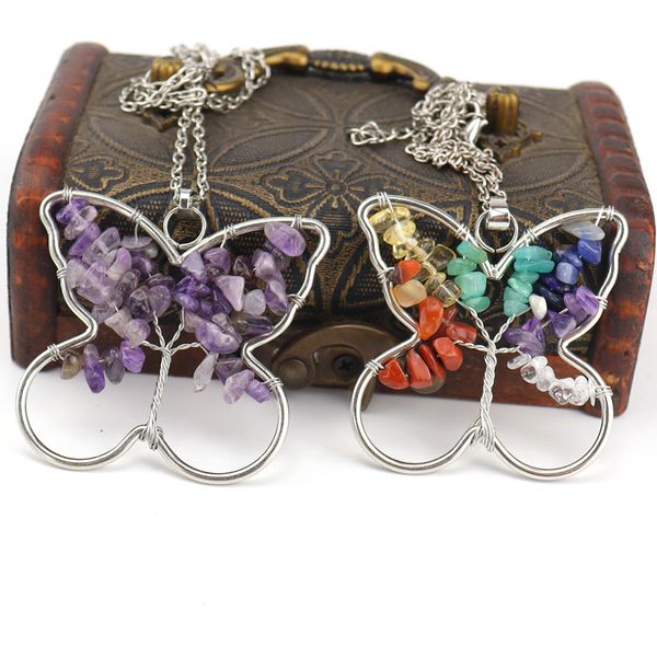 butterfly pendant necklaces women handmade natural stone life of tree crystal quartz amethyst agate chakra reiki healing gemstone silver lin
butterfly pendant necklaces women handmade natural stone life of tree crystal quartz amethyst agate chakra reiki healing gemstone silver lin