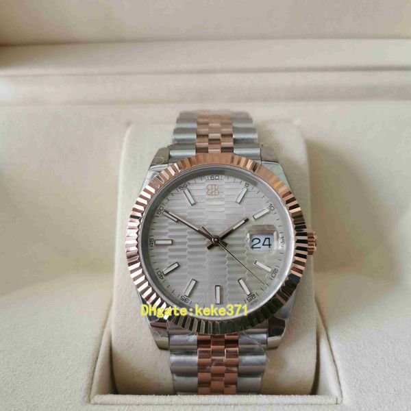 perfect quality bpf v3 126331 41mm mens watches rose gold two tone silver color pits jubilee bracelet luminova automatic mechanical men watc, Slivery;brown
perfect quality bpf v3 126331 41mm mens watches rose gold two tone silver color pits jubilee bracelet luminova automatic mechanical men watc, Slivery;brown