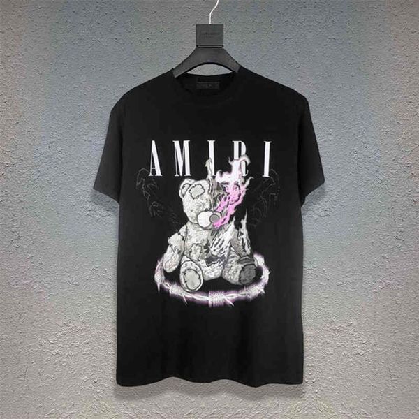 2022 street fashion new us am iri teddy bear print ins casual hip hop high street short sleeve t-shirt for men and women 477297q, White;black
2022 street fashion new us am iri teddy bear print ins casual hip hop high street short sleeve t-shirt for men and women 477297q, White;black