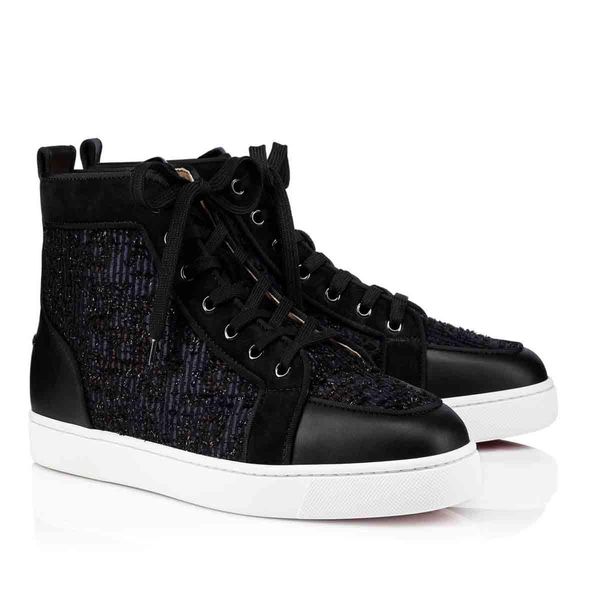 red-bottoms boot christians sports casual shoes sneakers spiked flats men's shoe junior p strass orlato rantus sneaker flat with blue w, Black
red-bottoms boot christians sports casual shoes sneakers spiked flats men's shoe junior p strass orlato rantus sneaker flat with blue w, Black