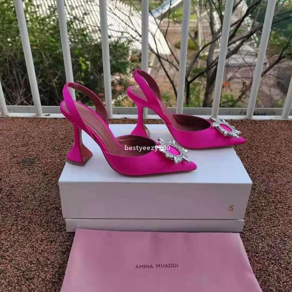 sandal amina muaddi fashion season shoes pink begum 95 satin slingback pumps crystal sunflower high heels real p os nic, Black
sandal amina muaddi fashion season shoes pink begum 95 satin slingback pumps crystal sunflower high heels real p os nic, Black