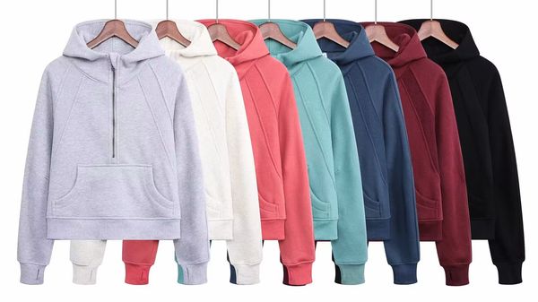 autumn and winter yoga hoodie scuba womens plus velvet thickening jackets hoodys sports half zipper terry designer sweater cing loose short, Black
autumn and winter yoga hoodie scuba womens plus velvet thickening jackets hoodys sports half zipper terry designer sweater cing loose short, Black