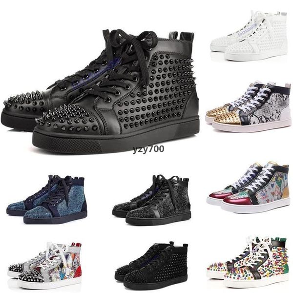 red-bottoms shoe christians new shoes men women studded spikes platform sneakers vintage genuine leather casual rivet sneaker size36-46 ina, Black
red-bottoms shoe christians new shoes men women studded spikes platform sneakers vintage genuine leather casual rivet sneaker size36-46 ina, Black