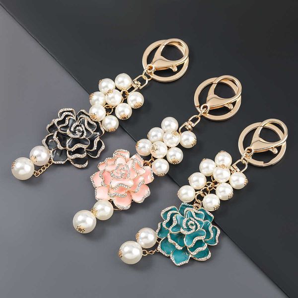 keychains black camellia keychain pendant luxury flower jewelry fashion anti-lost chain gifts friends wholesale car key ring decoration g221, Silver
keychains black camellia keychain pendant luxury flower jewelry fashion anti-lost chain gifts friends wholesale car key ring decoration g221, Silver
