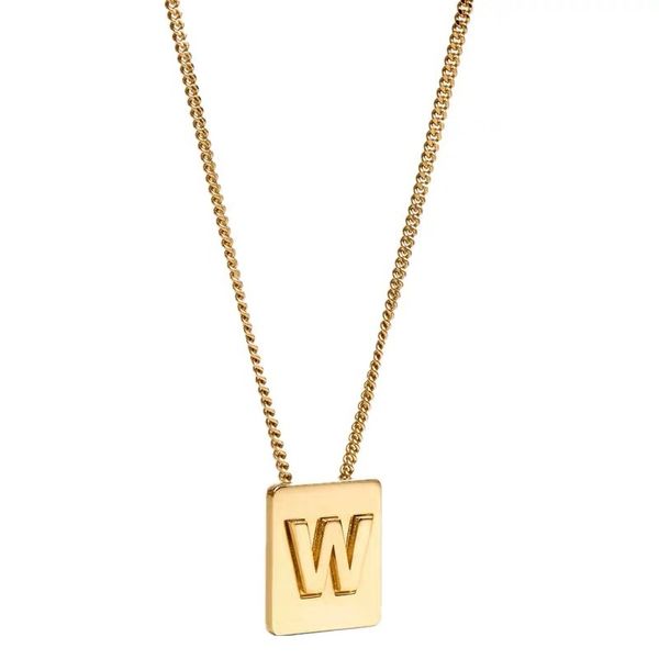 2022 designer square letter necklace pendant for woman clavicle gold color chain jewelry the 18 k plating, Silver
2022 designer square letter necklace pendant for woman clavicle gold color chain jewelry the 18 k plating, Silver