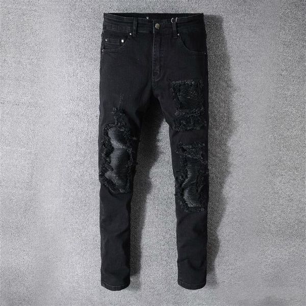 mens designer jeans denim pants classic black pant white pour hommes ripped moto biker rock jean239z, Blue
mens designer jeans denim pants classic black pant white pour hommes ripped moto biker rock jean239z, Blue