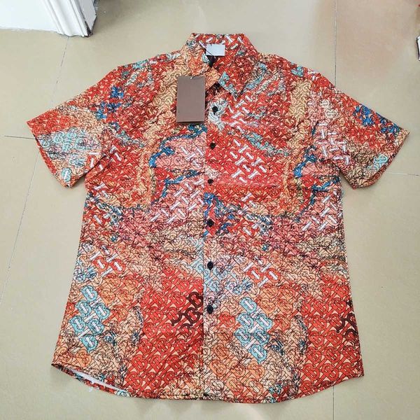 bb mens casual shirt bur designer short sleeve tshirt tb jacquard hawaiian fashion print silk shirts men women hip hop coat, White;black 
bb mens casual shirt bur designer short sleeve tshirt tb jacquard hawaiian fashion print silk shirts men women hip hop coat, White;black
