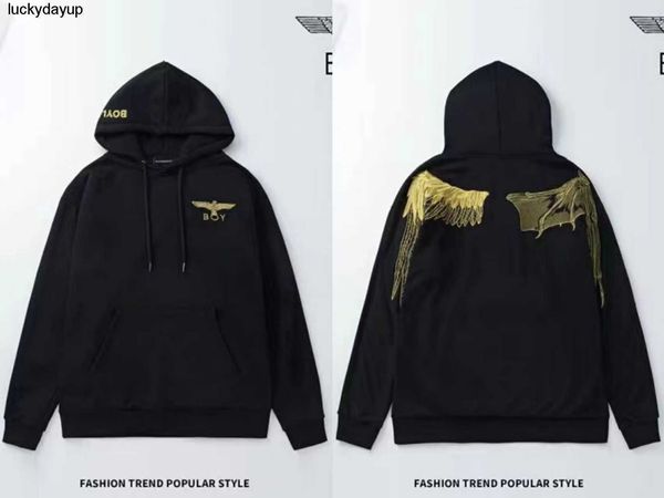 men's hoodies designer sweatshirts autumn boys new embroidery wings sweater couple's casual loose hooded pullover sweater hoodie, Black
men's hoodies designer sweatshirts autumn boys new embroidery wings sweater couple's casual loose hooded pullover sweater hoodie, Black
