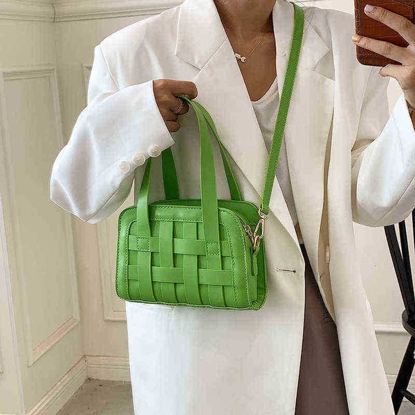pu woven bag women's autumn fashion portable small square bag korean fashion ins messenger women's bag 220517
pu woven bag women's autumn fashion portable small square bag korean fashion ins messenger women's bag 220517