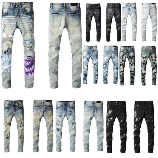 fashion mens jeans cool style luxury designer denim pant distressed ripped biker hip hop jean slim fit motorcycle, Blue
fashion mens jeans cool style luxury designer denim pant distressed ripped biker hip hop jean slim fit motorcycle, Blue