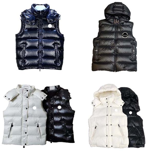 maya designer mens down jacket vest embroidered badge winter warmth men's puffer vest hooded vests, Black;white
maya designer mens down jacket vest embroidered badge winter warmth men's puffer vest hooded vests, Black;white