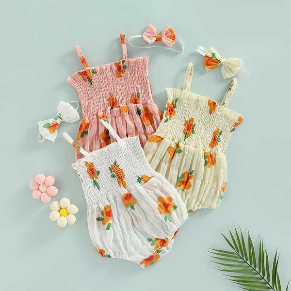 rompers newborn baby girl romper headband outfits sleeveless floral print elastic chest jumpsuit bodysuit hair band clothing j220922, Blue
rompers newborn baby girl romper headband outfits sleeveless floral print elastic chest jumpsuit bodysuit hair band clothing j220922, Blue