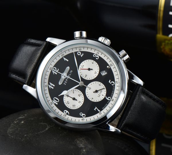2022 New Zeppelin Watch Fashion Three Eye Multi Function Time Code Casual Leather Business Quartz Men Watch Relojes Hombre
2022 New Zeppelin Watch Fashion Three Eye Multi Function Time Code Casual Leather Business Quartz Men Watch Relojes Hombre