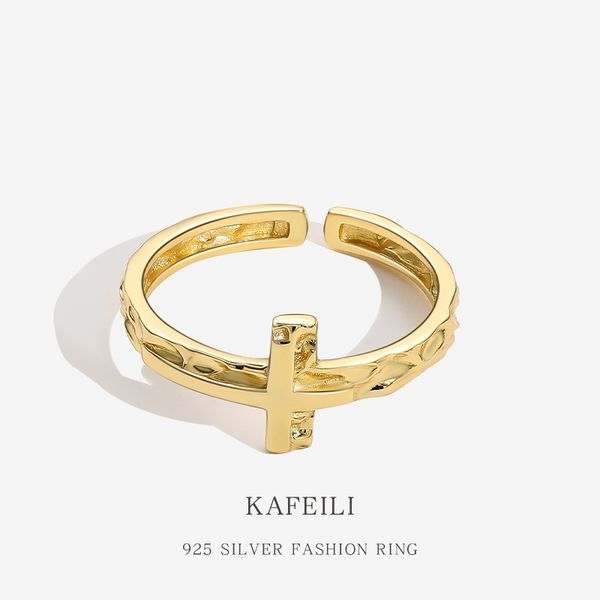 designers925 silver cross ring ins design irregular pleated texture open personalized fashion handwear
designers925 silver cross ring ins design irregular pleated texture open personalized fashion handwear