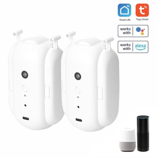 Image of Smart Home Control Tuya Curtain Motor BT Voice Swithbot Electric Robot APP Timer Setup For Alexa