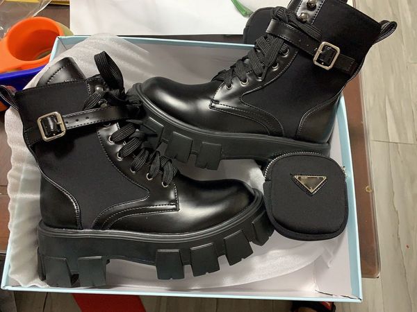 booty shoes woman boots pocket strap with bright personality chunky lace up monolith ankle autumn fashion triangle logo combat, Black
booty shoes woman boots pocket strap with bright personality chunky lace up monolith ankle autumn fashion triangle logo combat, Black