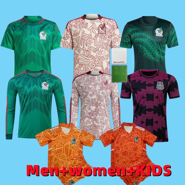 2022 2023 mexico soccer jersey home away 22 23 raul chicharito lozano dos santos long sleeve football shirt kids kit women men sets uniforms, Black;yellow
2022 2023 mexico soccer jersey home away 22 23 raul chicharito lozano dos santos long sleeve football shirt kids kit women men sets uniforms, Black;yellow