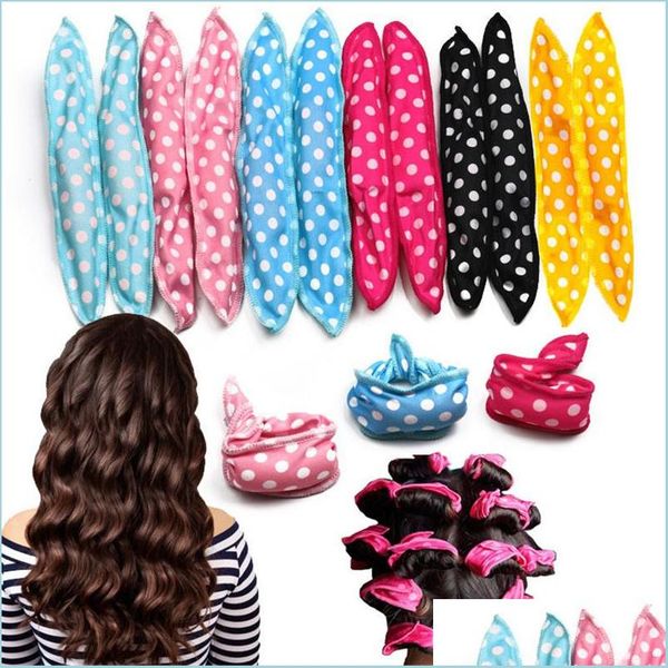 hair band dhs night sleep soft diy styling foam roller tools magic flexible curler innovative hair rollers polka dot drop delivery 2 dhzjs, Black;brown
hair band dhs night sleep soft diy styling foam roller tools magic flexible curler innovative hair rollers polka dot drop delivery 2 dhzjs, Black;brown