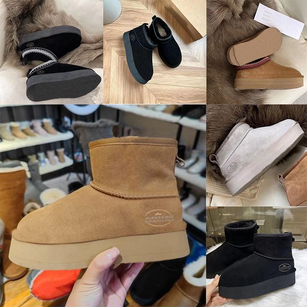 designer boots mini boots australian classic warm boot fashion platform booties half snow boots ankle bootie sheepskin suede shoes, Black
designer boots mini boots australian classic warm boot fashion platform booties half snow boots ankle bootie sheepskin suede shoes, Black