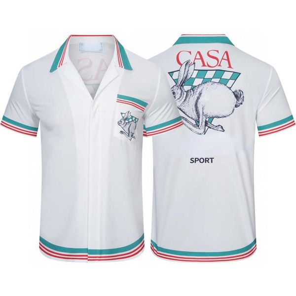 casa mens casual shirt casablan designer short sleeve tshirt hawaiian fashion print silk shirts men women hip hop coat, White;black
casa mens casual shirt casablan designer short sleeve tshirt hawaiian fashion print silk shirts men women hip hop coat, White;black