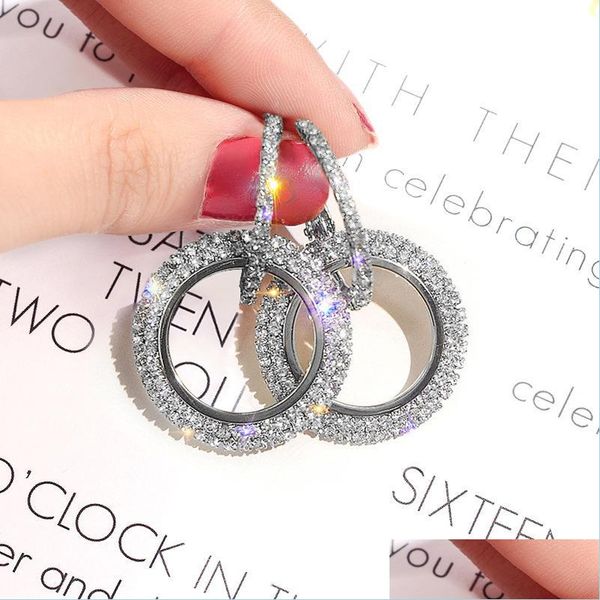 hoop huggie design creative jewelry hoop highgrade elegant crystal earring round gold and sier earrings wedding party for girls dr dhigk, Golden;silver
hoop huggie design creative jewelry hoop highgrade elegant crystal earring round gold and sier earrings wedding party for girls dr dhigk, Golden;silver