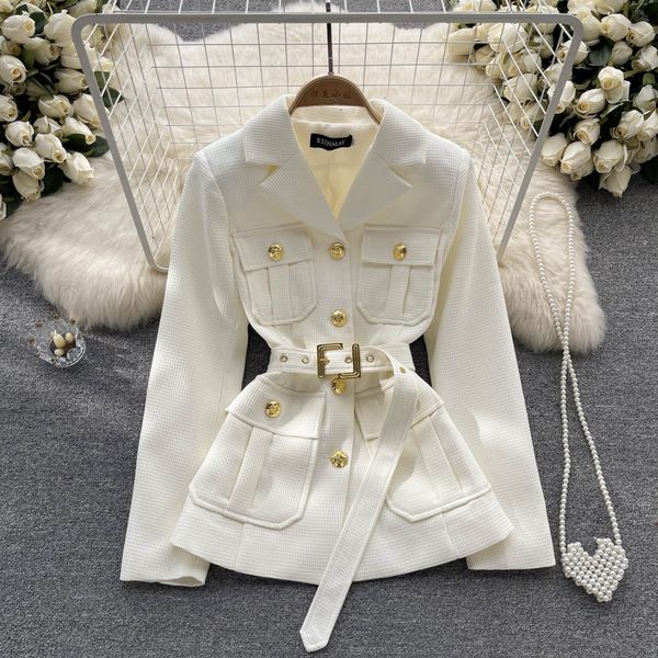 euramerican ins style jackets new design in autumn and winter 2022 button waist strap medium length french style small fragrant coat, Black;brown
euramerican ins style jackets new design in autumn and winter 2022 button waist strap medium length french style small fragrant coat, Black;brown