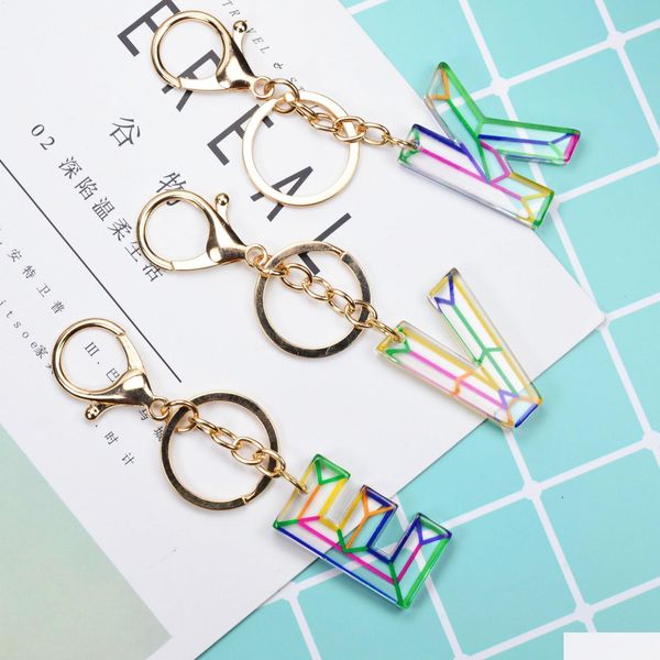 keychains lanyards dhs women keychains 26 acrylic rainbow words handbag english letter keyring charms drop delivery 2022 fashion a dh5hz, Silver
keychains lanyards dhs women keychains 26 acrylic rainbow words handbag english letter keyring charms drop delivery 2022 fashion a dh5hz, Silver