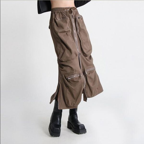 skirts high elastic waist brown pocket zipper long casual half-body skirt women fashion tide new spring autumn slit skirt, Black
skirts high elastic waist brown pocket zipper long casual half-body skirt women fashion tide new spring autumn slit skirt, Black