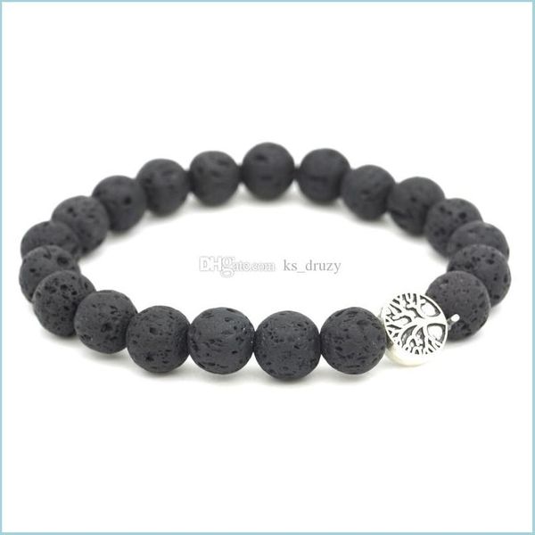 charm bracelets tree of life charms 8mm black lava stone beaded bracelet essential oil diffuser volcanic rock hand strings drop deli dh0dz, Golden;silver
charm bracelets tree of life charms 8mm black lava stone beaded bracelet essential oil diffuser volcanic rock hand strings drop deli dh0dz, Golden;silver