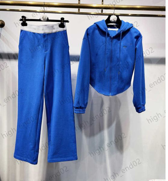 tracksuites womens two piece pants chest heavy embroidery zipper hoodie arc design pull up waist line wide leg pant modify leg shape designe, White
tracksuites womens two piece pants chest heavy embroidery zipper hoodie arc design pull up waist line wide leg pant modify leg shape designe, White