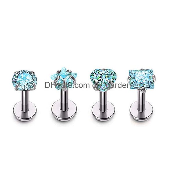 labret lip piercing jewelry 1 2x8xm 16g white pink internal thread pointed gem zirconium alloy earrings tragus drop delivery 2022 183t9, Black
labret lip piercing jewelry 1 2x8xm 16g white pink internal thread pointed gem zirconium alloy earrings tragus drop delivery 2022 183t9, Black
