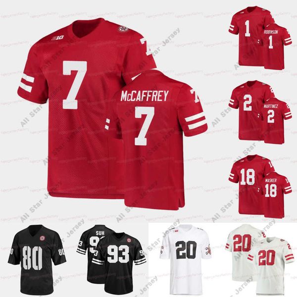 american college football wear ncaa nebraska cornhuskers football jersey luke mccaffrey logan smothers matt masker adrian martinez wan', Black
american college football wear ncaa nebraska cornhuskers football jersey luke mccaffrey logan smothers matt masker adrian martinez wan', Black