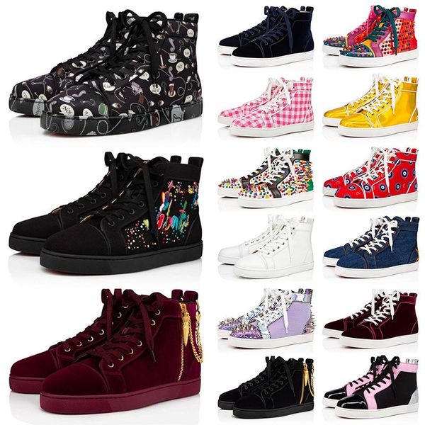 high mens women redb boots aaa quality fashion casual shoes with chains designer wine red triple black white leather printed spikes sneaker
high mens women redb boots aaa quality fashion casual shoes with chains designer wine red triple black white leather printed spikes sneaker