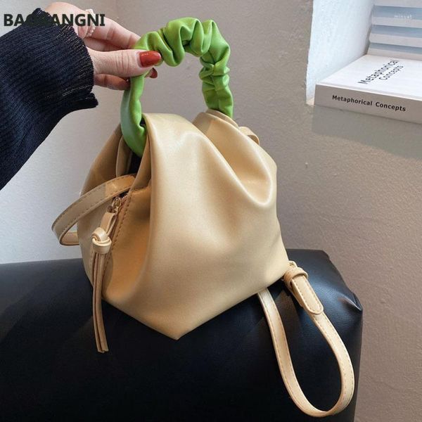 evening bags contrast color soft pu leather handbag for women pleated fashion female shoulder crossbody bucket bag women's tote
evening bags contrast color soft pu leather handbag for women pleated fashion female shoulder crossbody bucket bag women's tote