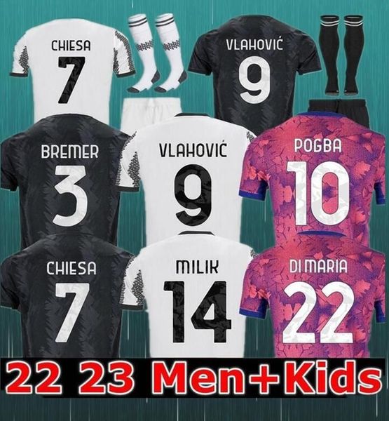 22 23 vlahovic chiesa milik 14 soccer jerseys 2022 2023 pogba 10 men kids kit set bonucci football shirts player mckennie di maria bremer da, Black;yellow
22 23 vlahovic chiesa milik 14 soccer jerseys 2022 2023 pogba 10 men kids kit set bonucci football shirts player mckennie di maria bremer da, Black;yellow
