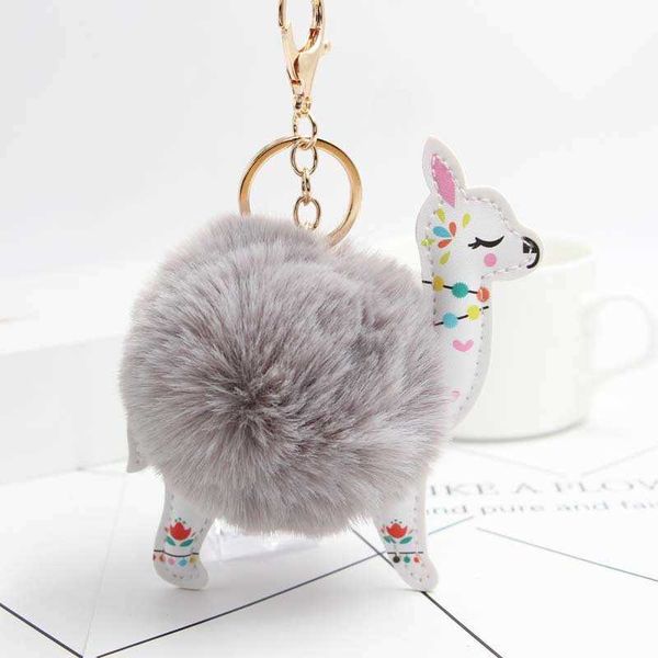 keychains fluffy fur ball cute alpaca keychain leather animal keyring charm chaveiros artificial rabbit pompom key chain women jewelry g2210, Silver
keychains fluffy fur ball cute alpaca keychain leather animal keyring charm chaveiros artificial rabbit pompom key chain women jewelry g2210, Silver