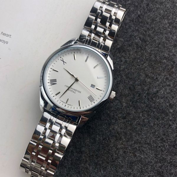 2022 men's luxury quartz watch business fashion multi-function waterproof calendar steel band watches, Slivery;brown
2022 men's luxury quartz watch business fashion multi-function waterproof calendar steel band watches, Slivery;brown