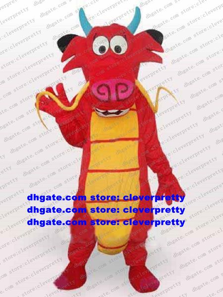 red mushu dragon dinosaur dino loong mascot costume mascotte cartoon character outfit suit scenic spot manners ceremony no.238, Red;yellow
red mushu dragon dinosaur dino loong mascot costume mascotte cartoon character outfit suit scenic spot manners ceremony no.238, Red;yellow