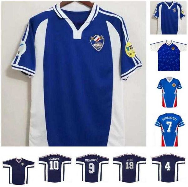 1990 1991 1998 1999 2000 yugoslavia retro soccer jersey world cup #8 mijatovic #19 savicevic vintage classic 90 91 football shirts thai, Black;yellow
1990 1991 1998 1999 2000 yugoslavia retro soccer jersey world cup #8 mijatovic #19 savicevic vintage classic 90 91 football shirts thai, Black;yellow