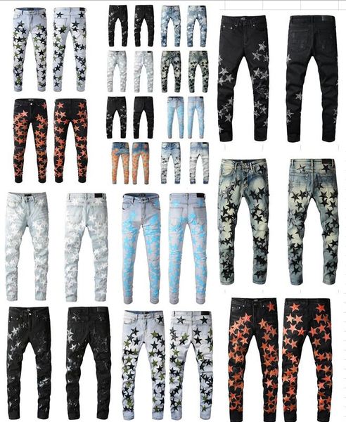 mens jeans for guys rip slim fit skinny man pants orange star patches wearing biker denim stretch cult stretch motorcycle trendy long straig, Blue
mens jeans for guys rip slim fit skinny man pants orange star patches wearing biker denim stretch cult stretch motorcycle trendy long straig, Blue