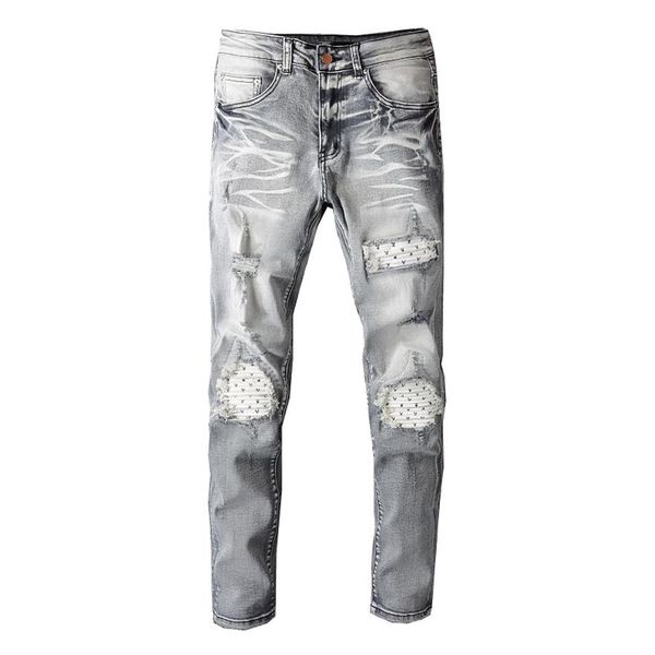 20ss mens designer jeans distressed ripped biker slim fit motorcycle denim for men s fashion jean mans pants pour homm285a, Blue
20ss mens designer jeans distressed ripped biker slim fit motorcycle denim for men s fashion jean mans pants pour homm285a, Blue