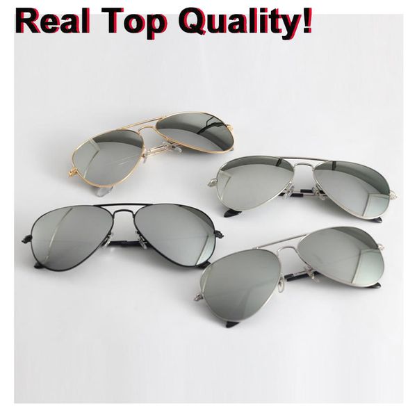 fashion aviaton falsh mirrored classic model sunglasses excellent quality made real uv400 glass metal frame rgafas lenses sun glasses gafas, White;black
fashion aviaton falsh mirrored classic model sunglasses excellent quality made real uv400 glass metal frame rgafas lenses sun glasses gafas, White;black