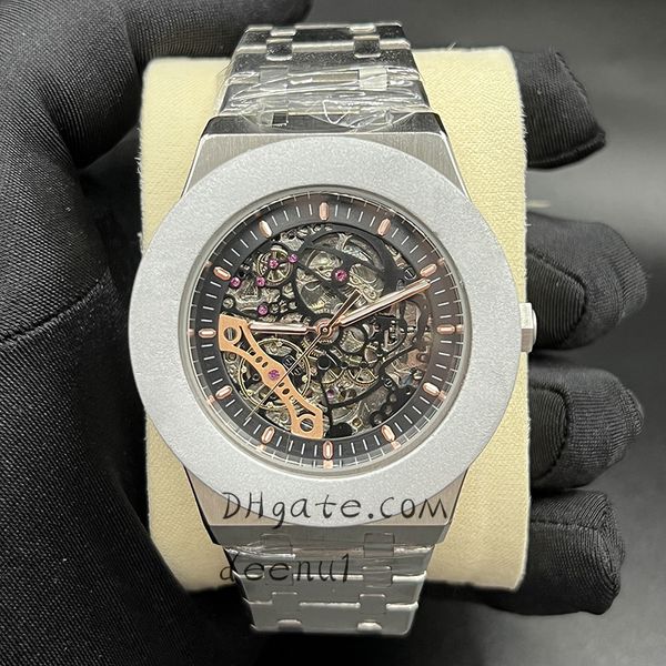 men's automatic mechanical watch fashion classic 42mm 904l designer hollow stainless steel watches sapphire waterproof wristwatch montr, Slivery;brown
men's automatic mechanical watch fashion classic 42mm 904l designer hollow stainless steel watches sapphire waterproof wristwatch montr, Slivery;brown