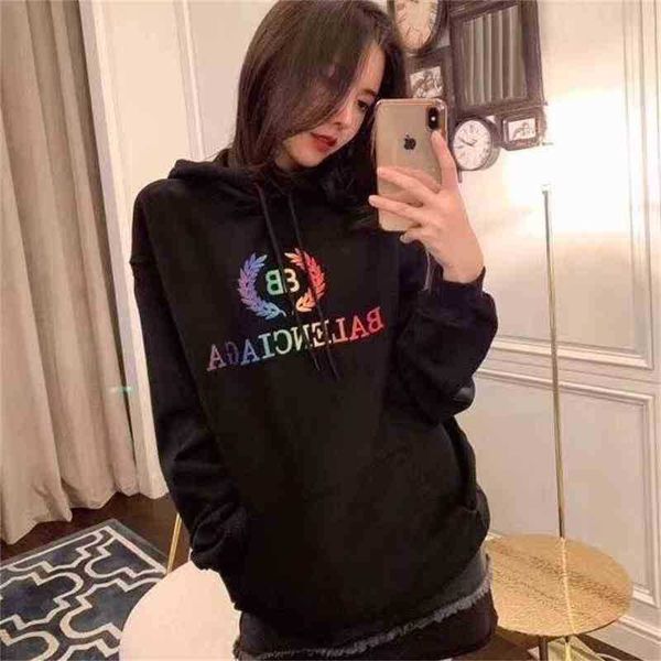 fashion couples balencigas hoodies american paris european aristocratic families in autumn winter pure cotton hooded printed loose sweater, Black
fashion couples balencigas hoodies american paris european aristocratic families in autumn winter pure cotton hooded printed loose sweater, Black