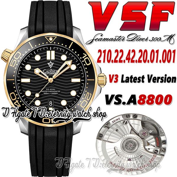 v3 diver 300m mens watch sv210.22.42.20.01.001 vsf8800 automatic two tone yellow gold ceramics bezel black wave texture dial rubber strap su, Slivery;brown
v3 diver 300m mens watch sv210.22.42.20.01.001 vsf8800 automatic two tone yellow gold ceramics bezel black wave texture dial rubber strap su, Slivery;brown