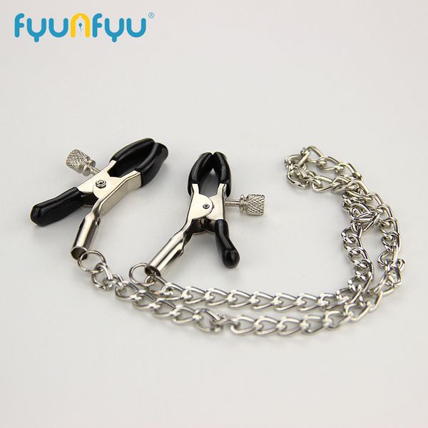 costumes nipple breast clamps metal chain women toy for couples products collars metal clips stimulator teaser games cos, Black
costumes nipple breast clamps metal chain women toy for couples products collars metal clips stimulator teaser games cos, Black