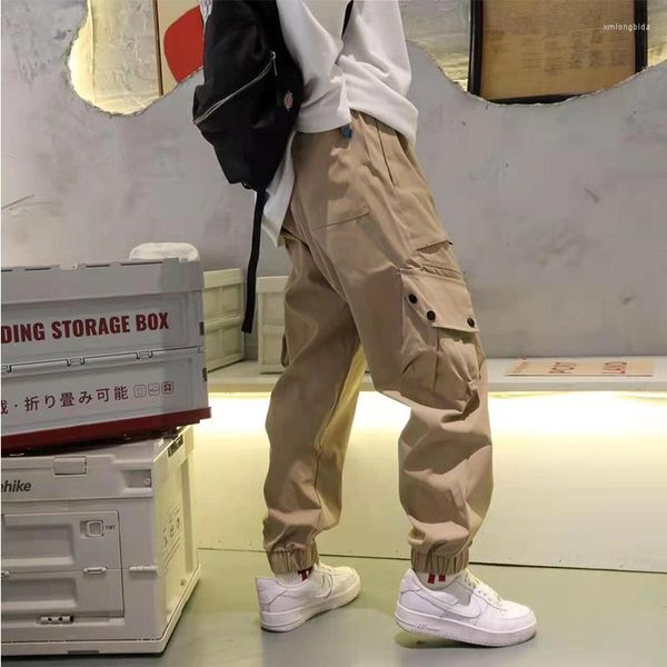 men's pants men's casual multi pocket streetwear track hip hop jogging harajuku fashion, Black
men's pants men's casual multi pocket streetwear track hip hop jogging harajuku fashion, Black
