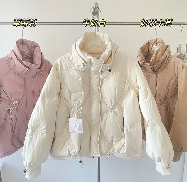 women's down & parkas designer designed strawberry ice bread 90 white duck down short down jacket, Black
women's down & parkas designer designed strawberry ice bread 90 white duck down short down jacket, Black
