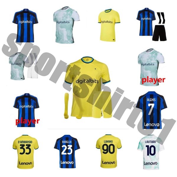 2022 inters lukaku third away soccer jerseys correa dzeko barella lautaro skriniar de vrij 22 23 milans football shirt uniforms kids kit bro, Black
2022 inters lukaku third away soccer jerseys correa dzeko barella lautaro skriniar de vrij 22 23 milans football shirt uniforms kids kit bro, Black