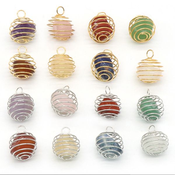 natural crystal stone net pendant copper wire wound spring irregular amethyst rose quartz charms jewelry making necklace mix, Silver
natural crystal stone net pendant copper wire wound spring irregular amethyst rose quartz charms jewelry making necklace mix, Silver